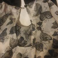 camicia colletto e polsini neri