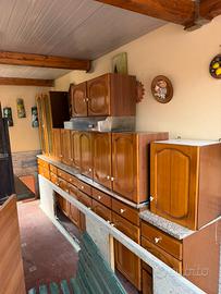 Cucina completa in legno anni 80’