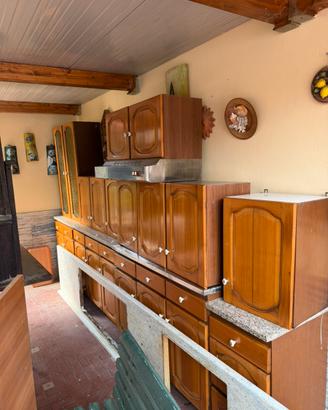 Cucina completa in legno anni 80’