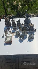 veri oggetti in argento e peltro