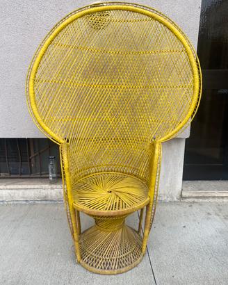 Sedia poltrona Vimini