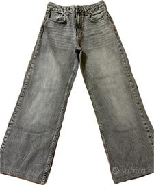 Jeans Stradivarius D92 Grigio Vita Alta Taglia 42