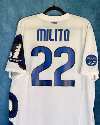 Maglia Inter 2010/11 Milito 22 triplete originale