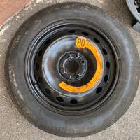 Ruotino continental 15 125/90 4 fori per auto fiat