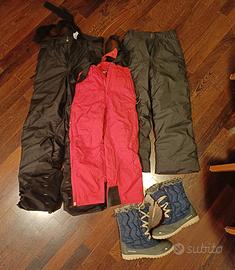 Pantaloni sci-snowboard e doposci