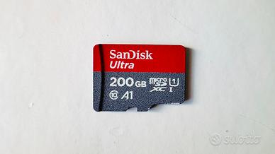 MicroSD 200GB SanDisk Ultra per Switch/Smartphone
