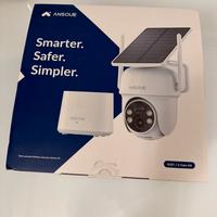ANSQUE Kit 2 Telecamere Solari WiFi 2K