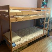 Letto a castello in legno Ikea Mydal