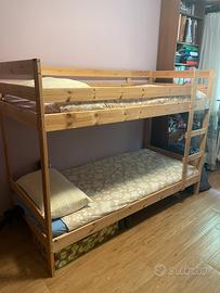 Letto a castello in legno Ikea Mydal