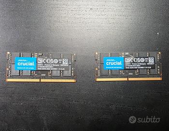 RAM SODIMM Crucial DDR5 32Gb 5600 Mhz CL46