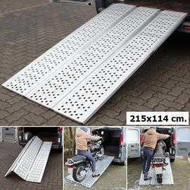 Rampa di carico per moto pieghevole in alluminio