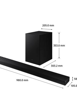 Soundbar Samsung HW-A650 Woofer wifi