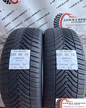 2 PNEUMATICI 225/50 R18 LANDSAIL 4 STAGIONI 95%
