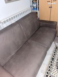 Divano letto  tortora come nuovo