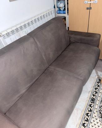 Divano letto  tortora come nuovo