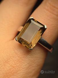 Anello con quarzo fumè Thomas Sabo