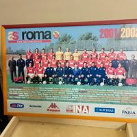 Quadro ASRoma 2001/2002 con cornice Gialla e Rossa
