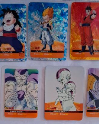 Lotto 9 Lamincards Dragon Ball Z, serie X Edibas