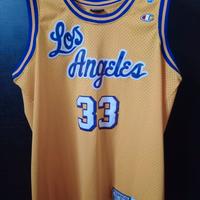 Maglia Basket Lakers Jabbar (Hardwood Classics XL)