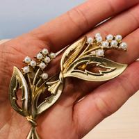 Orecchini vintage anni ‘60 stile floreale