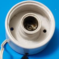 Portalampada in ceramica anni 50 vintage