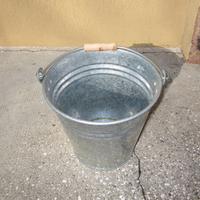 Secchio decorativo in acciaio zincato