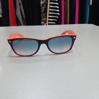 w1087 Ray-ban Rb2132 New Wayfarer arancione e blu 