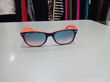 w1087 Ray-ban Rb2132 New Wayfarer arancione e blu 