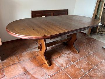 Tavolo legno massello allungabile non tarlato