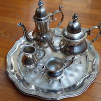 Servizio da thè, argentato, silver plated, vintage