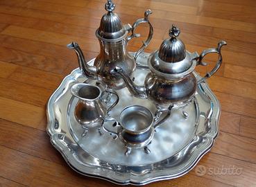 Servizio da thè, argentato, silver plated, vintage