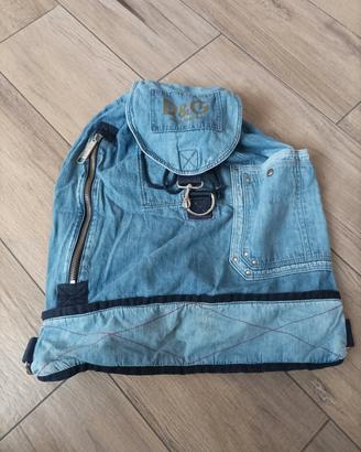 Zaino Vintage D&G originale in denim 