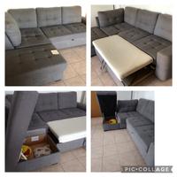 Divano letto contenitore tre posti