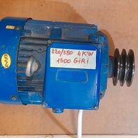 motore trifase  4kw  220/380 