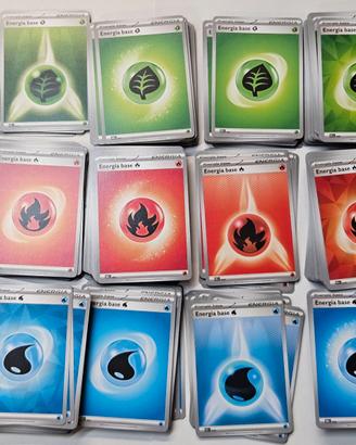 1250 carte originali Pokemon “energia”