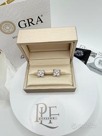 Orecchini Quadrifoglio in Argento S925 Moissanite