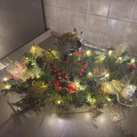 Centrotavola natalizio con luci