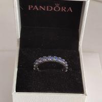 PANDORA Anello Mis 56 Fascia Scintillante Blu