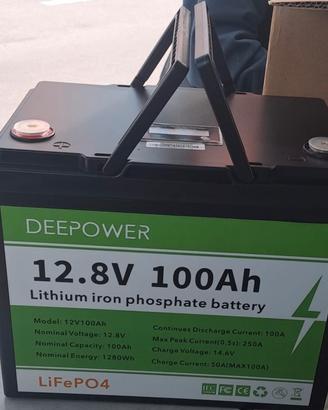 Batteria litio 100 ah