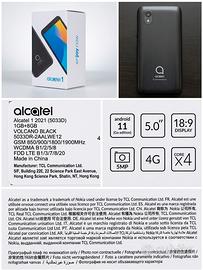 Alcatel 1 2021 (5033D) VOLCANO BLACK - 4G Dual Sim