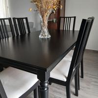 Tavolo ikea ingatorp e nr. 6 sedie 