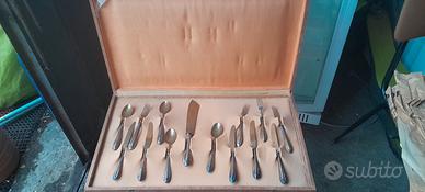 set da frutta in argento