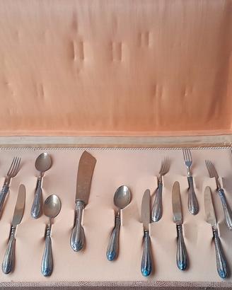set da frutta in argento