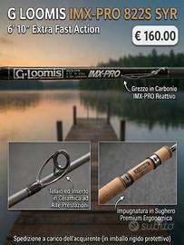 Canna da pesca G.Loomis IMX-PRO 822 SYR Spinning