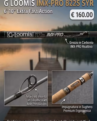 Canna da pesca G.Loomis IMX-PRO 822 SYR Spinning