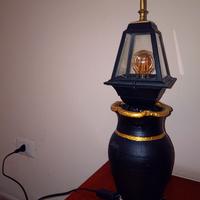 Lampada Artigianale Abat-Jour in Vaso di Creta rea