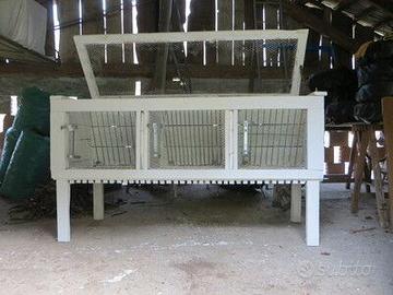 gabbie in legno per conigli