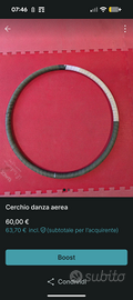 Cerchio danza aerea acrobatica
