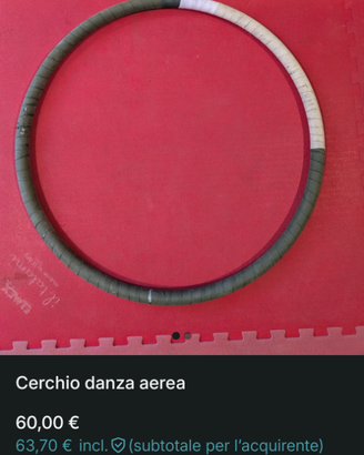 Cerchio danza aerea acrobatica