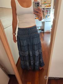 Gonna lunga jeans